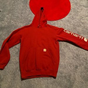 Red Carhartt Sweatshirt (Small)